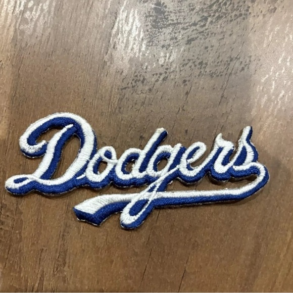 Vtg LA DODGERS EMBROIDERED Iron On PATCH MLB BASEBALL - Picture 1 of 5